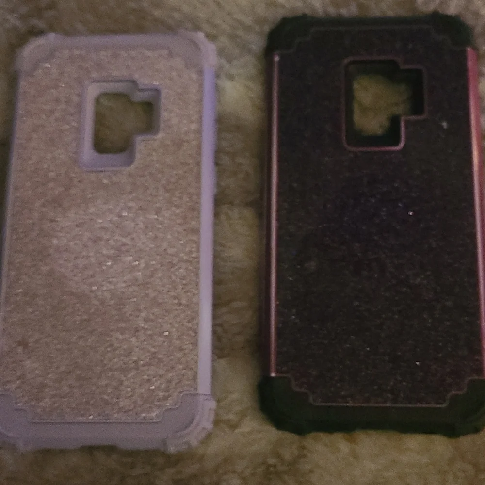2 samsung galaxy s9 glitter phone cases